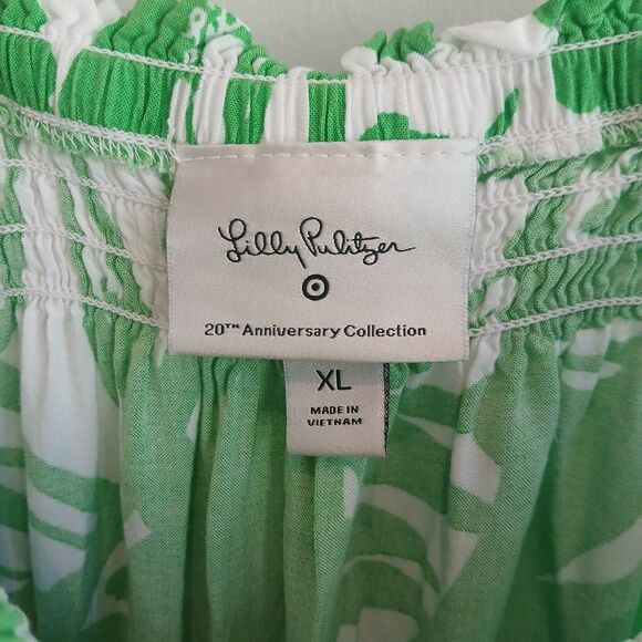 Lilly Pulitzer x Target Jumpsuit Romper Size XL Green Palm Boom-Boom Wide Leg - Picture 7 of 15